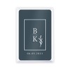 WEDDINGSTAR Unique Custom Playing Card Wedding Favors - Stacked Monogram