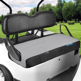 iLSKW Golf Cart Seat Cover Blanket Fit Club Car Precedent/DS (2000-UP) EZGO TXT/RXV Front Seat Cushion, Universal Golf Cart Seat Covers Towel with 2 Pockets for All Seasons