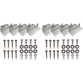 Renogy 2 Sets Solar Panel Mounting Z Brackets Lightweight Aluminum Corrosion-Free Construction for RVs, Trailers, Boats, Yachts, Wall and Other Off Gird Roof Installation, 2 Count