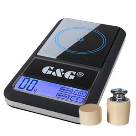 G&G AS + G 200g / 0.01g Pocket Digital Scales with 2x 100 g Calibration Weightsfor Gold or Coins