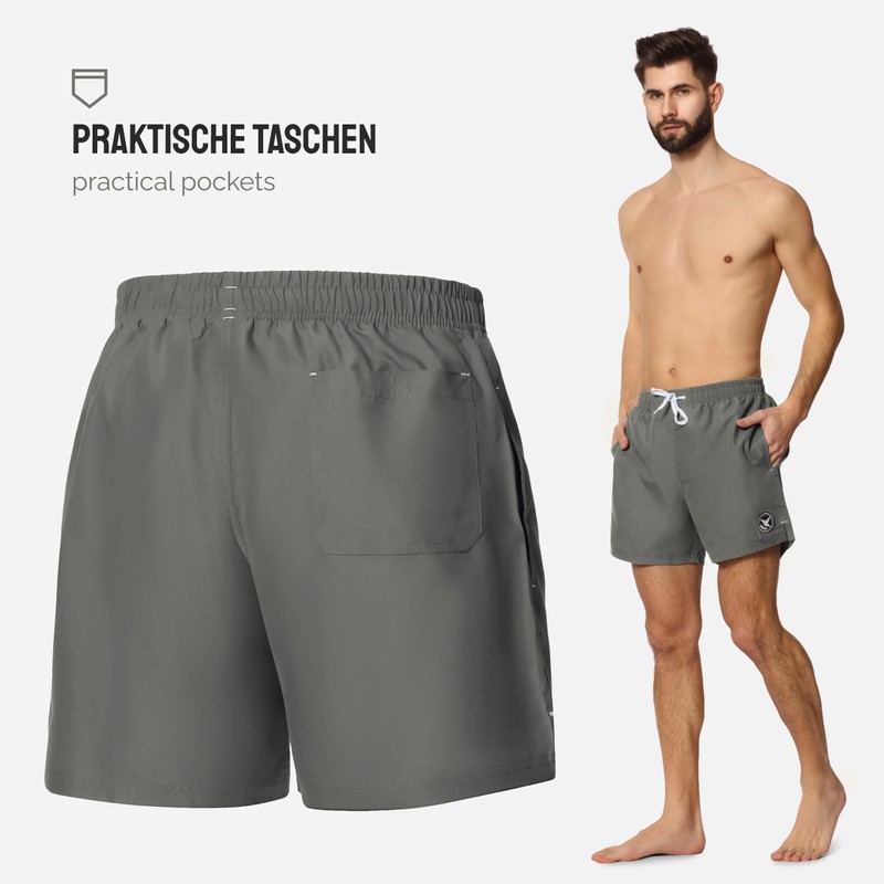 Ladeheid LA40-198 Men's Comfortable Swimming Shorts with Side Pockets and