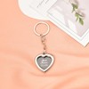 yaozeio Photo Frame Keychain Locket Keychains for Women Men Insert