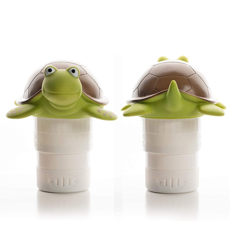 XY-WQ Chlorine Floater, Floating Pool Chlorine Dispenser (Turtle), Fits 1