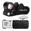 JARLINK 2 Pack Jewelers Loupe, 30X 60X 90X Illuminated Jewelers