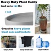 3 Pack Plant Caddy with Wheels Rolling Plant Stand with