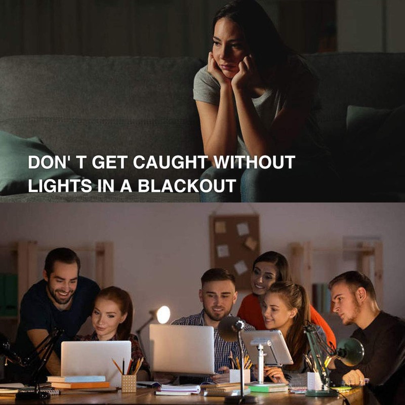 Rechargeable Light Bulbs, Back Up Battery Light Bulbs, 15W 80W