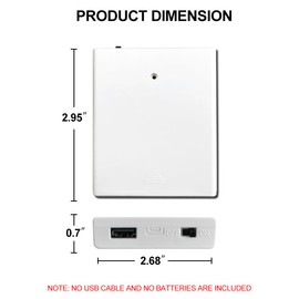 DIVATLA Battery Pack for LED Neon Signs - 4 AA Battery Holder, 6V Battery Powered Neon Sign with On/Off Switch, AA Battery Case for Neon Sign, Battery Case Box for Plug in Lights
