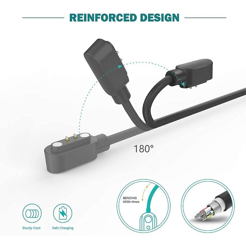 LKHSYAN Smartwatch Charger Cable Magnetic Universal USB Charging Cable 2.84mm