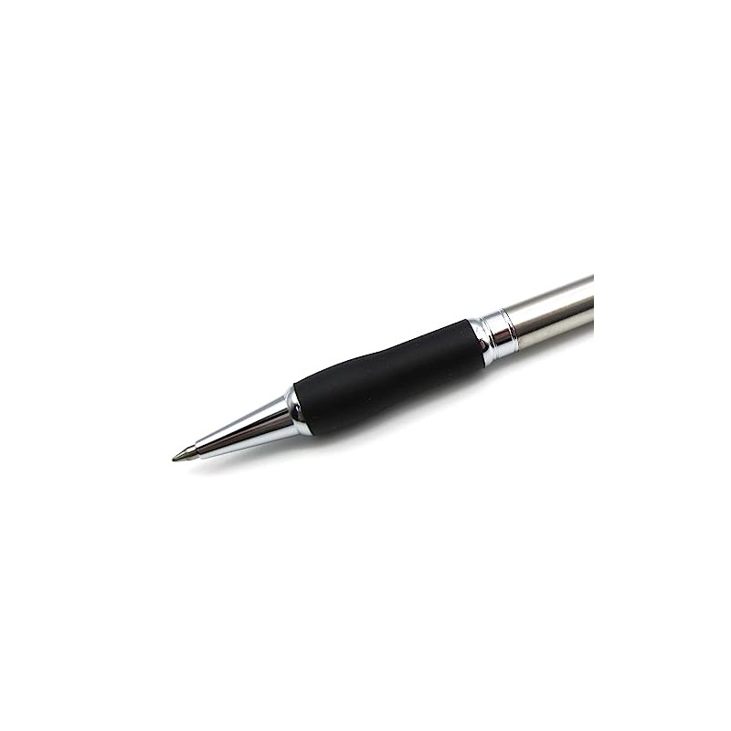 Pentel Sterling Elite Retractable Ballpoint Pen - Brushed Metal Stainless