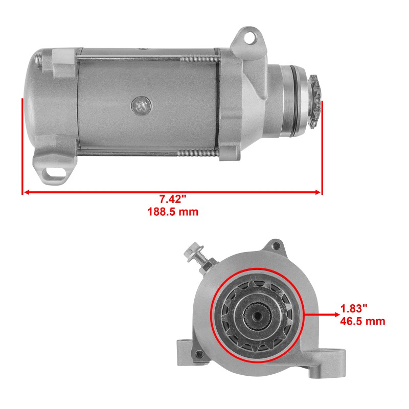 Caltric Starter & Relay Solenoid for Honda GL1100 Gold Wing