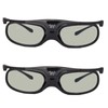 144Hz 3D Glasses, 2 Pack DLP Link 3D Active Shutter
