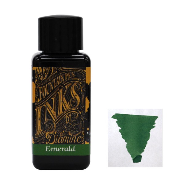 Diamine 30 ml Bottle Fountain Pen Ink, Emerald