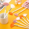 9 Pieces Facial Fan Mask Brushes, Soft Facial Applicator Brushes