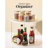 2 Pack 2-Tier Lazy Susan Turntable, 9.05” Rotating Acrylic Organizer