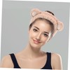OATIPHO Cute Bear Plush Hair Band Skincare Wristband for Face