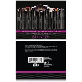 SHANY Pro Set de 24 brochas hechas a mano con cerdas naturales/sintéticas con un mango de madera, la pieza maestra