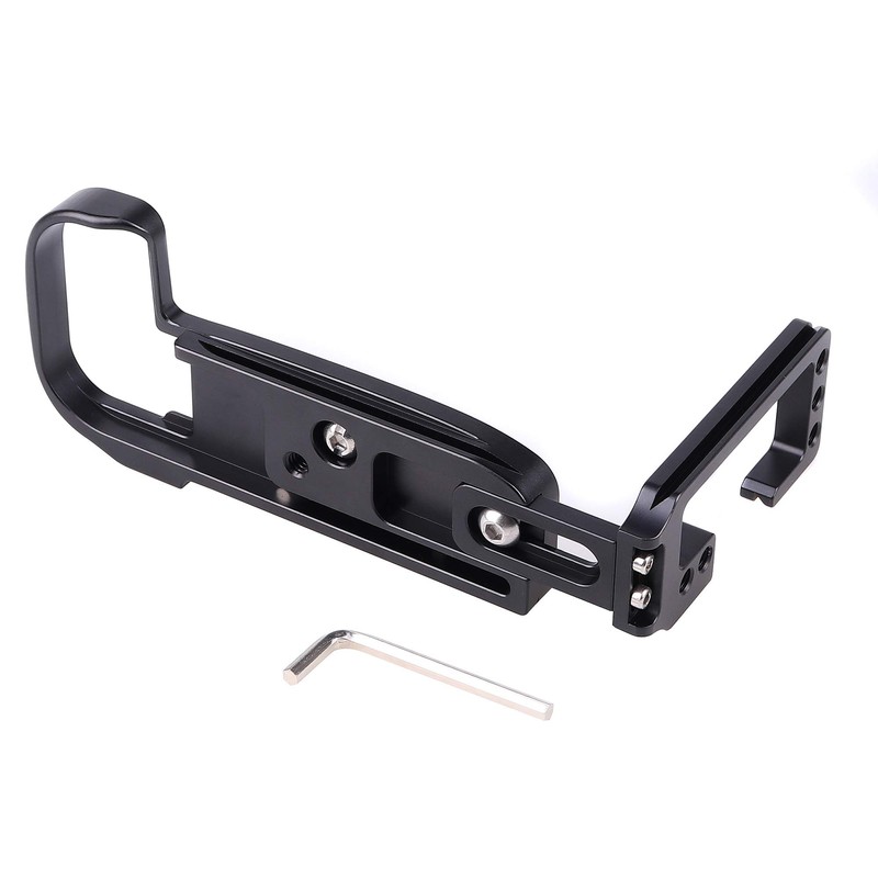 FOTGA Extendable Vertical Shoot Quick Release Plate L-shaped Bracket Holder