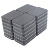 Goodma 24 Pieces Rectangular Metal Hinged Tins, Black, 4.5 x