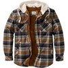 Legendary Whitetails Men's Camp Night Berber Lined Hooded Flannel Shirt