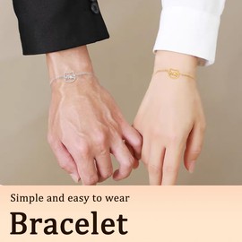 Couple Gifts for Him and Her Bracelets Friendship Matching Best Friends Gifts for Women Besties Cat Themed Anniversary Birthday Gift for Couple Gf Boyfriend Girlfriend Husband Wife Wedding Engagement Gift Ideas