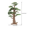 TEHAUX Mini Scene Accessory Model Trees 3PCS Diorama Trees Simulated