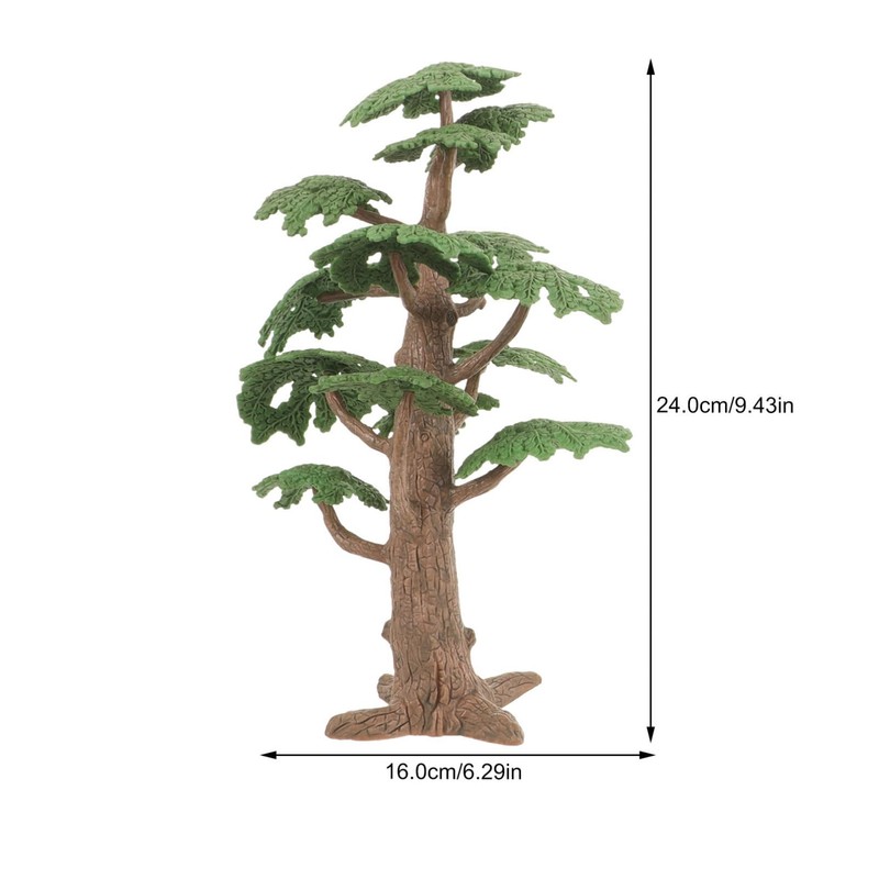 TEHAUX Mini Scene Accessory Model Trees 3PCS Diorama Trees Simulated