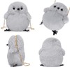 JHVYF Girls Cute Plush Crossbody Bag Hairy Chick Shoulder PursePlush