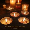 4pcs Dried Flower Aromatherapy Candle Set Long Lasting Aroma Scented
