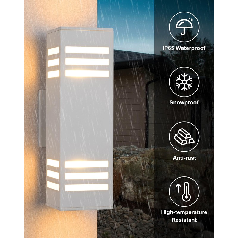 Housen Solutions Dusk to Dawn Outdoor Lighting, IP65 Waterproof Exterior