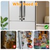 EUDEMON Updated French Fridge Lock French Door Refrigerator/Freezer Lock Apply