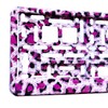 TAPORT® 1x PURPLE LEOPARD PRINT Car Registration License Number Plate