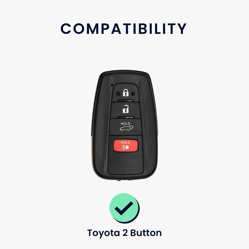 kwmobile Car Key Case Compatible with Toyota 2-3 Buttons Smart