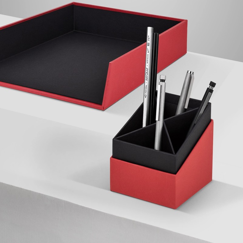 Rössler Soho Desk Top Pencil - Tidy Red
