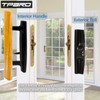 TPard Sliding Glass Patio Door Handle Set with Key Cylinder