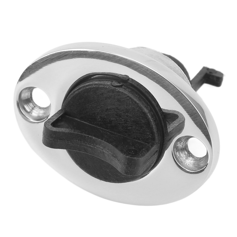 2pcs 316 Stainless Steel Marine Drain Plug Oval Garboard Transom
