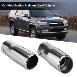 KIMISS Universal Exhaust Tip, Tailpipe for Cars, 30-51 mm, Stainless Steel (Oblique Mouth)