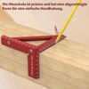 3D Multi Angle Measuring Ruler for Woodworking - Premium Aluminum