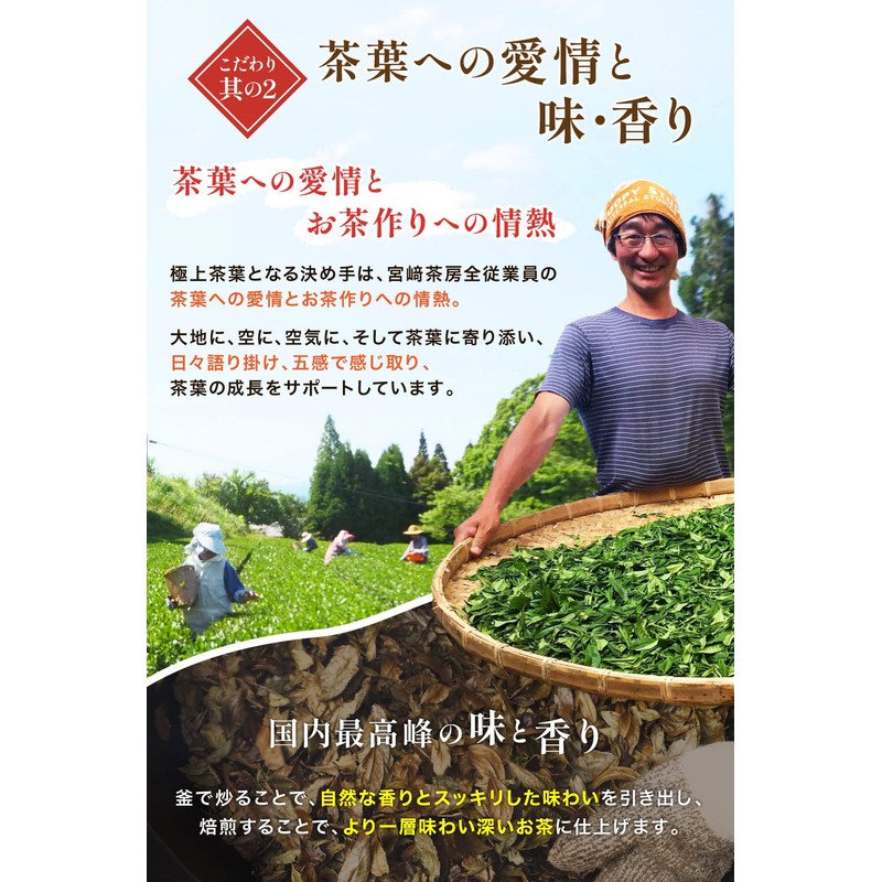宮﨑茶房 上級有機ほうじ茶 200g 2袋セット ほうじ茶 茶葉 国産 無農薬 無添加 有機JAS認証済