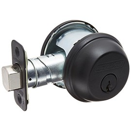Schlage Lock Company, Matte Black Schlage B60n622k4 Single Cylinder Deadbolt 622