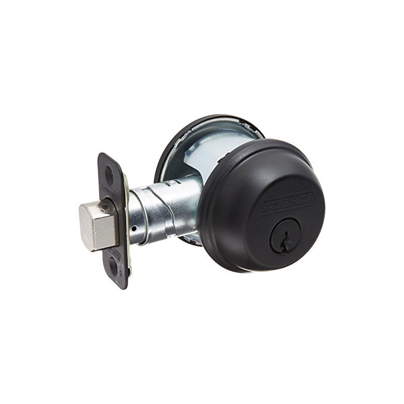 Schlage Lock Company, Matte Black Schlage B60n622k4 Single Cylinder Deadbolt