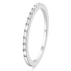 Titaniumcentral Eternity Ring for Women Baguette Cubic Zirconia Thin Minimalist