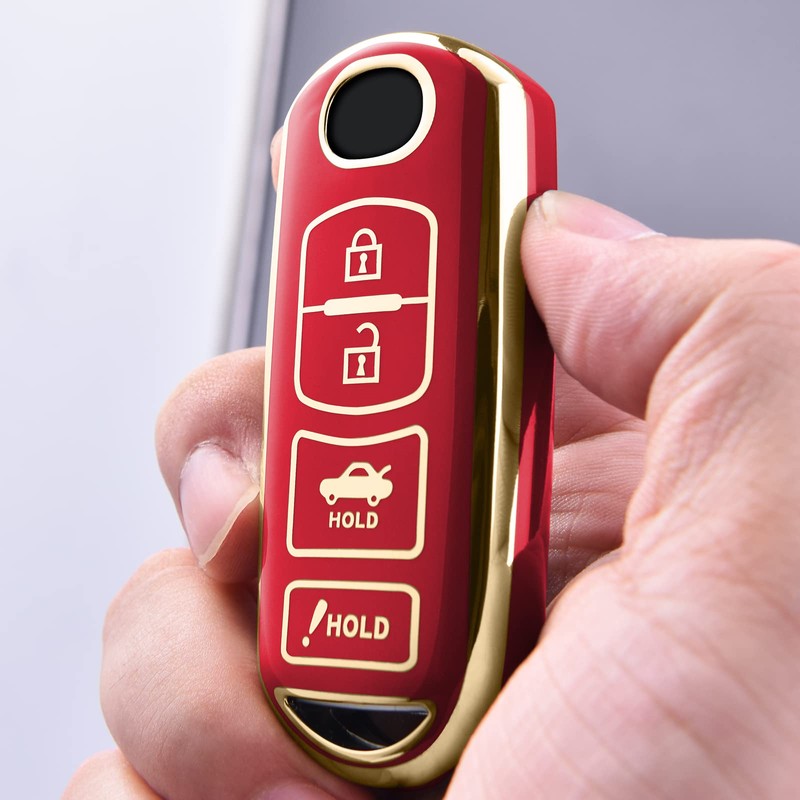 ELOHEI for Mazda Key Fob Cover Case, Compatible with Mazda