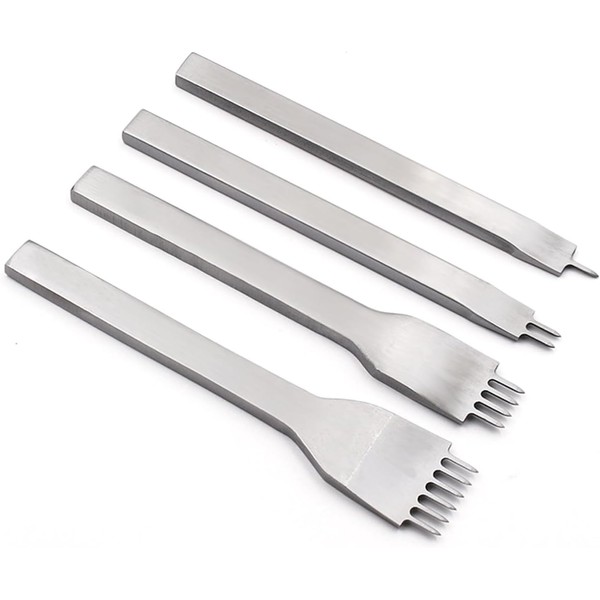 Auniwaig Stainless Steel 4pcs 4mm 1/2/4/6 Prong Lacing Diamond Stitching