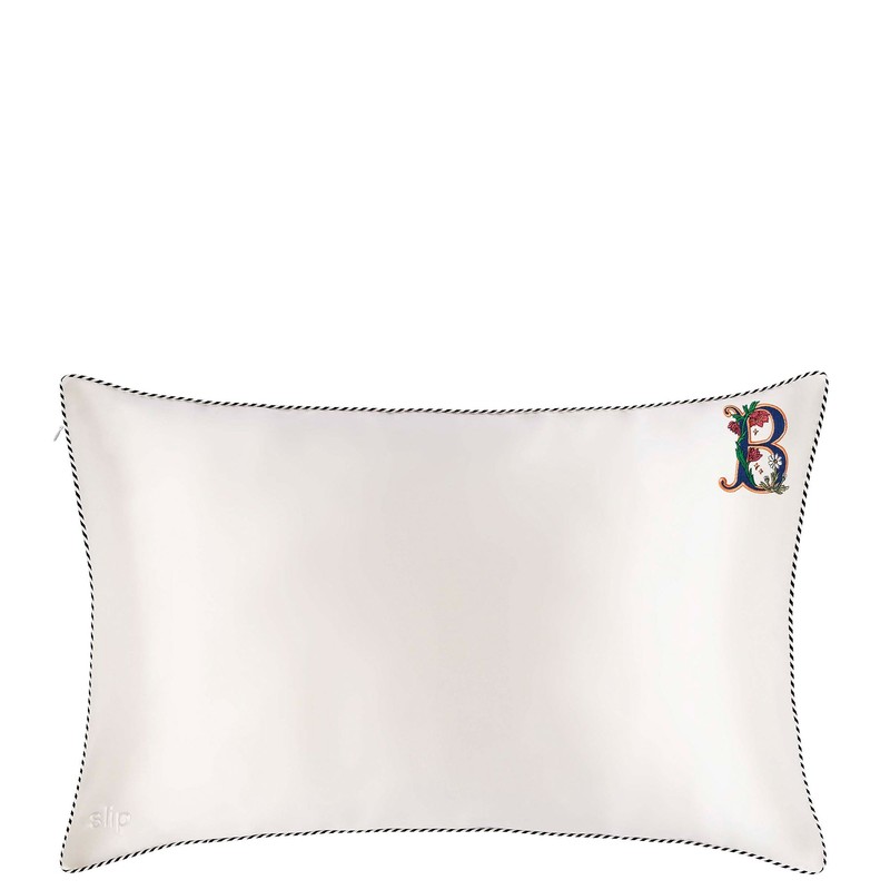 Slip Pure Silk Initial Collection Queen Pillowcase (Various Options), White