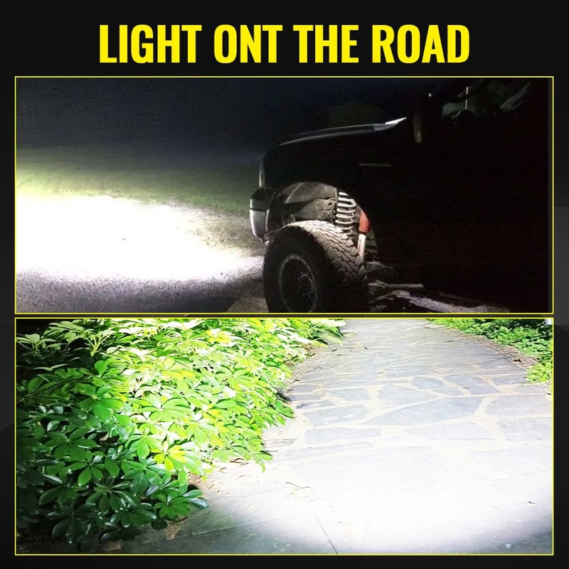 Jumpdy 2.5 inch LED Round Light Bar 2 Pcs, Work