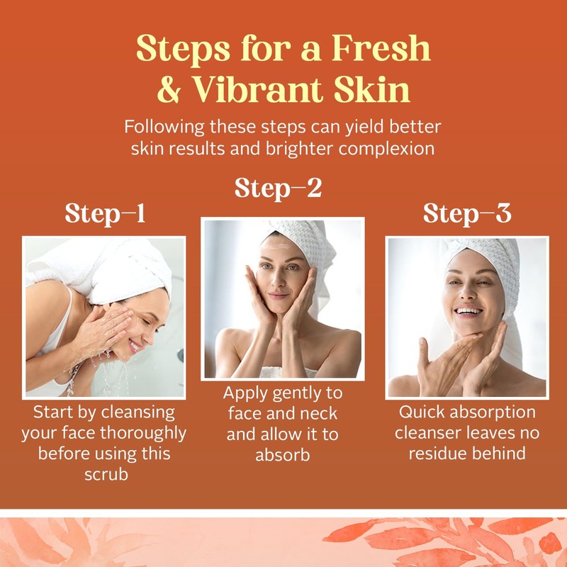 Envy Vitamin C and Turmeric Face Scrub - Clears Blackheads,