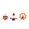 24PCS Christmas Tree Hanging Ornaments Wooden Hanging Decorations Set Mini