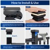 Egadis 8 Pack Solar Post Cap Lights with 2 Lighting