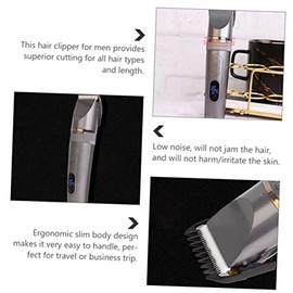 1set USB Hair Trimmers Set Trimmer for Men Professional Hair Clipper Kit Led Display Beard and