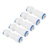 Pxyelec 5pcs 1/4inch One Way Non-Return Valve for RO Pure